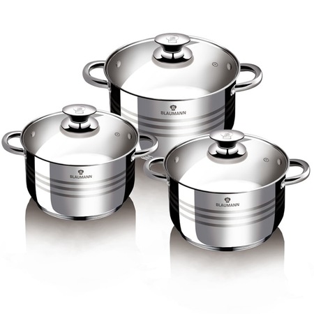 Set oale cu capac din otel inoxidabil (6 piese) Gourmet Line Blaumann BL 3160