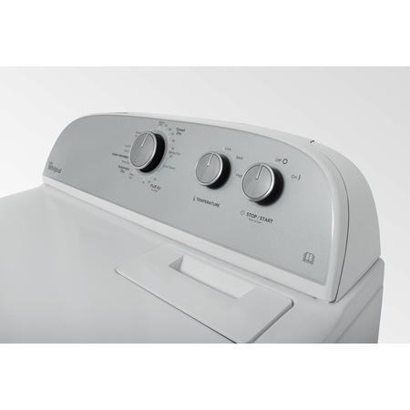 Uscator de rufe profesional Whirlpool 3LWED4830FW, Ventilare, 6th Sense, 10.5 kg, 14 programe, Alb