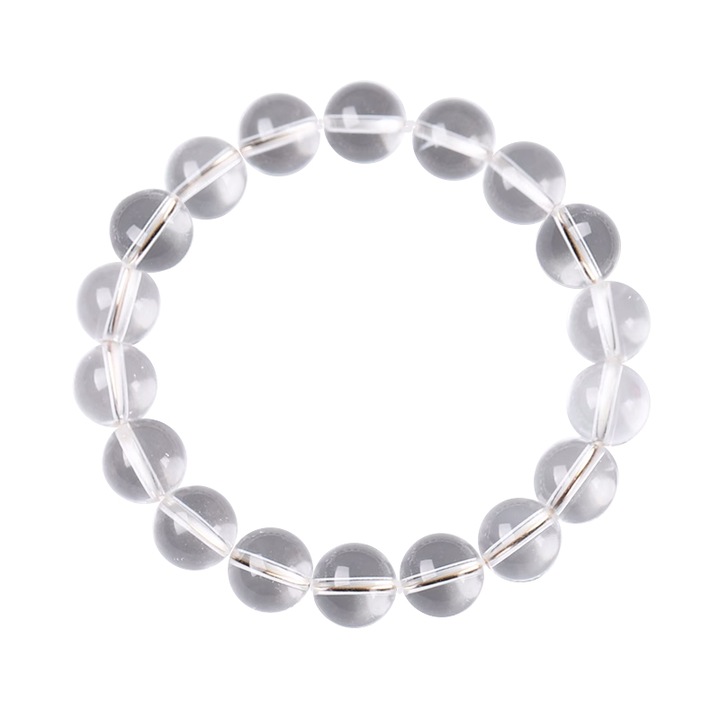 Bratara din cristale naturale, 10mm, ajustabila, purificare spirituala, 16-20cm, transparent