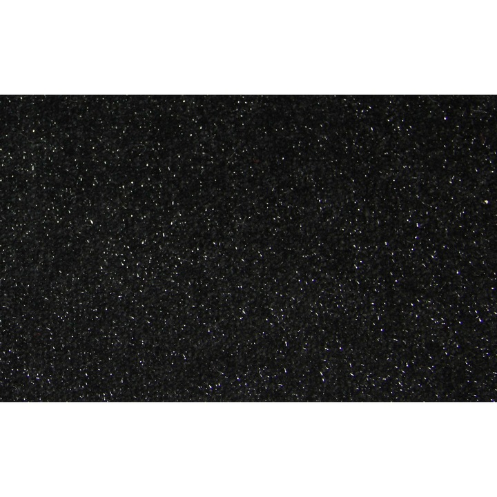 Килим, elSimone, Flow, 100 x 100 см, гланц, квадратен, полипропилен, къс косъм, Водоустойчив, Антистатичен, Антибактериален, Черен