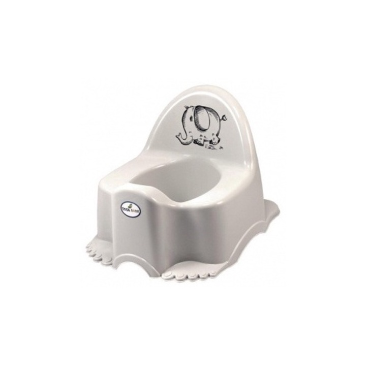 Műanyag edény ECO Elephant, Tega baby, szürke