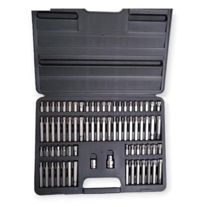 Haina HA-0062 75db-os Bitkészlet Torx, Spline, Bordás, Imbusz kofferban