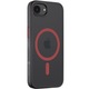Husa telefon compatibila cu iPhone 16e - Tactical MagForce - Carcasa din plastic neagra/rosu compatibila cu MagSafe