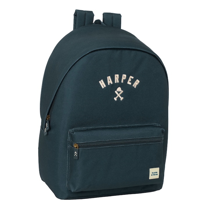 Rucsac laptop Harper & Neyer, albastru inchis, 31x44x18cm, compartiment pentru laptop pana la 15.6" si tableta pana la 11"