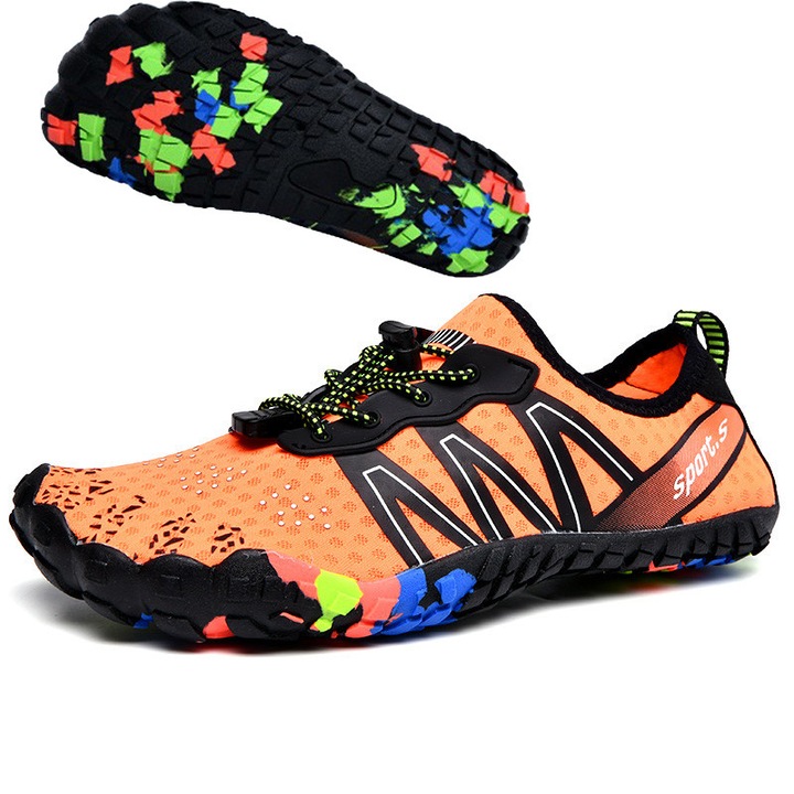 Обувки за плаж и вода, Обувки за плуване, бързосъхнеща материя, супер леки и дишащи, за плаж, за гмуркане, Унисекс, 38