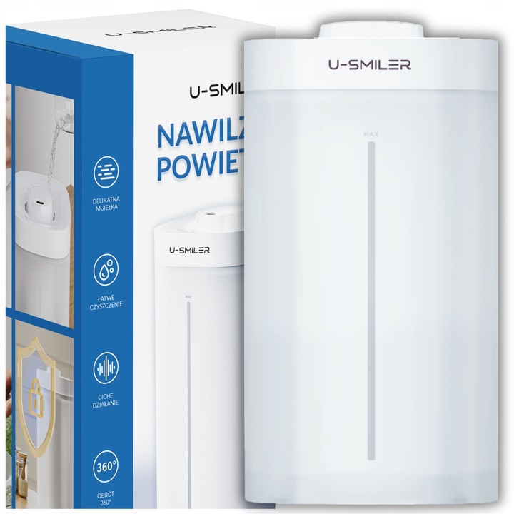 Овлажнител за въздух, Ултразвуков дифузер, Йонизатор, Ароматерапия, Безшумен, 3.5l