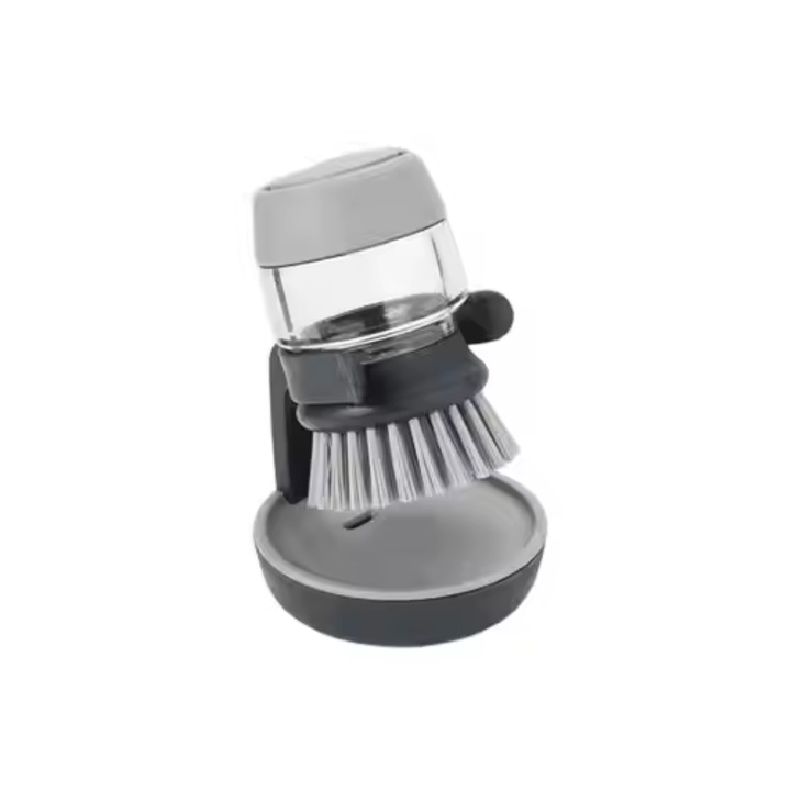 Perie de Curatare Multifunctionala cu Dispenser de Sapun, pentru Vase si Chiuveta