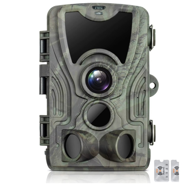 Vadászkamera 20 MP, Éjszakai látás, 36 IR LED, 0,3 s-os mozgásérzékelő trigger, vízálló IP65, 2 Rfid védelem, UnderShop®