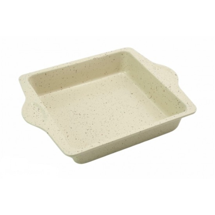 Teflon bevonatú fém sütőtálca, 25x25x5 cm
