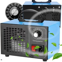 Generator Profesional De Ozon Retoo Fixit, 32g/H, Timer Integrat 120min, Purificator De Aer Puternic Pentru Casa, Birou, Auto, 120 W, Inox, Eliminare Mirosuri Neplacute, Dezinfectare, Design Robust, Albastru, 1.8 Kg, 20x13.5x13.5cm