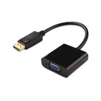 cablu adaptor convertor displayport dp tata aurit la vga mama negru fara sunet unidirectional imagen 11_0_
0