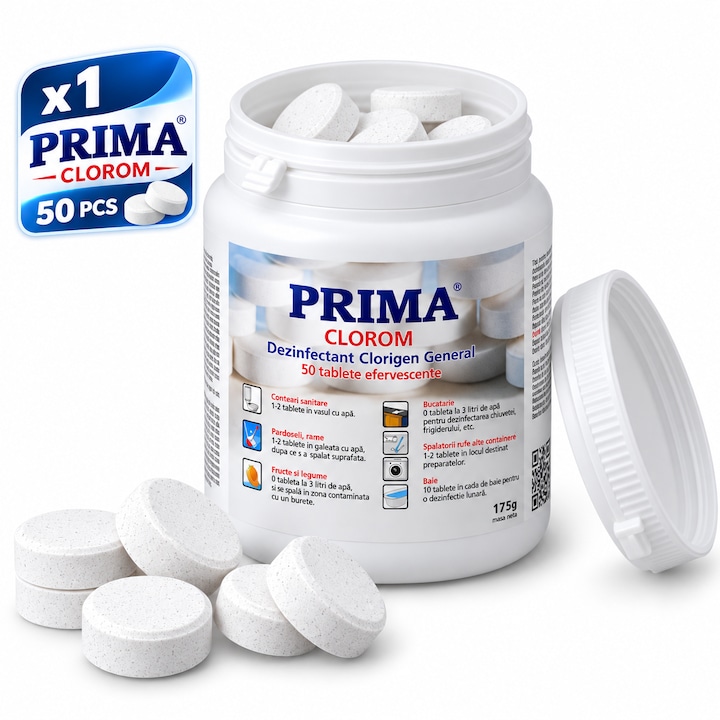 Tablete de cloramina cu efect dezinfectant, 50 tablete
