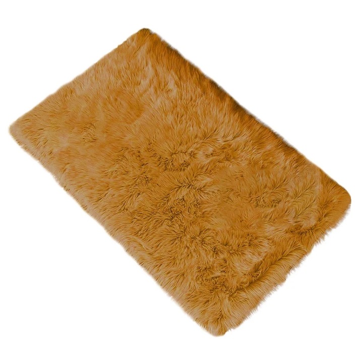 Covor artificial din lana, 60x90cm, pentru decorare interior, antiderapant