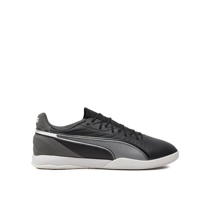Ghete de fotbal barbati Puma, 304532351, Piele ecologica, 41 EU, Negru