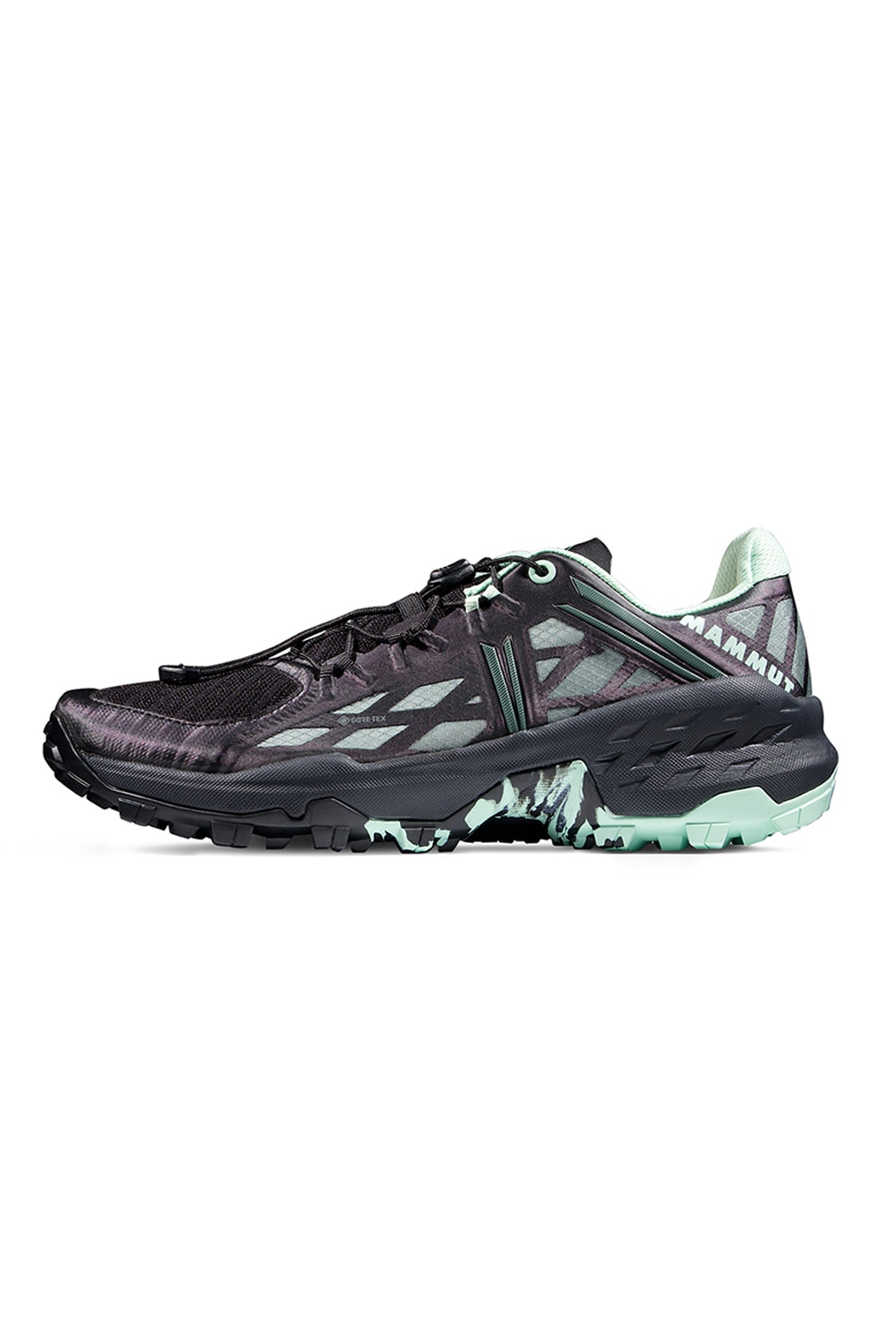 Mammut, Pantofi pentru alergare trail si drumetii Sertig GTX, Negru, 5