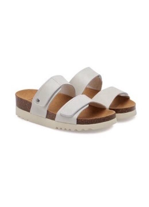 Scholl női papucs, 304795787, természetes bőr, 35 EU, fehér