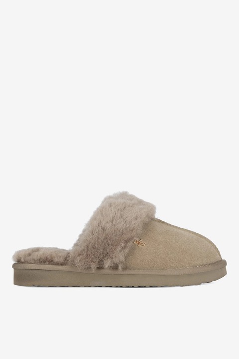 Papuci dama Mexx, 5905588923893, Piele intoarsa, Bej, Bej, 40