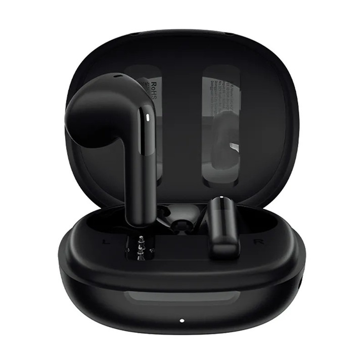 Casti wireless Bluetooth JM19, afisaj digital, tip intra-ureche, autonomie extrem de lunga, rezistenta la apa imbunatatita, tehnologie Bluetooth 5.4, control cu ecranTWS, conectare fara fir, intrare de incarcare Type-C, sunet stereo Alb