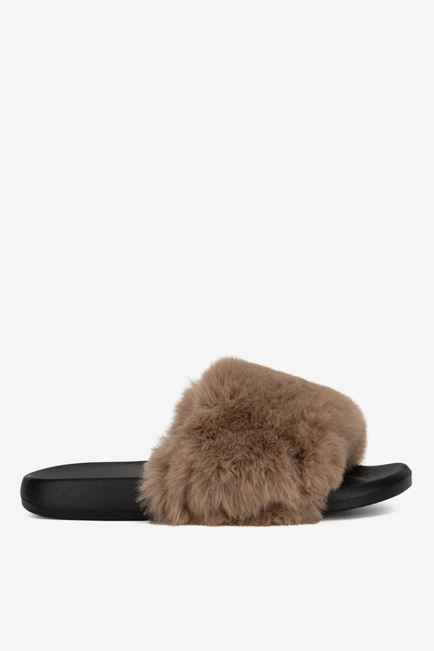 Papuci dama Deezee, 5905588781080, Textil, Bej, Bej, 37