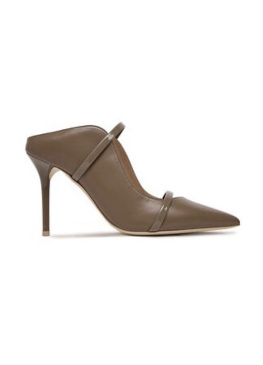 Papuci dama Malone Souliers, Piele naturala, Maro, Maro, 37