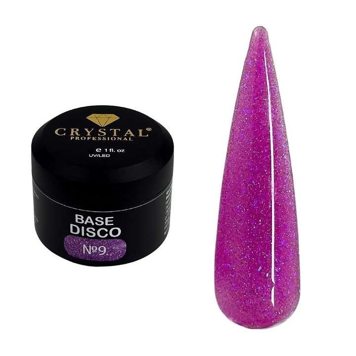 Baza hibrida Crystal Professional, No. 9, mov, 15ml