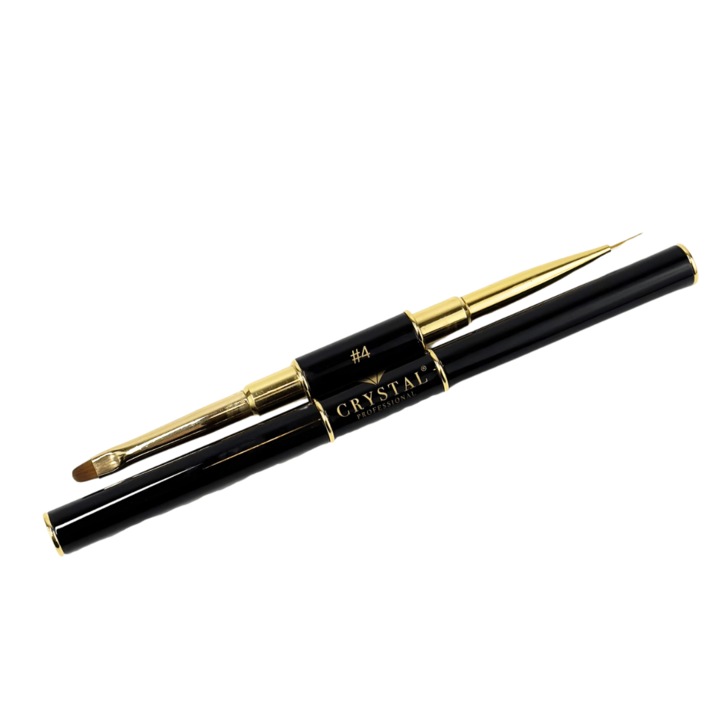 Crystal Professional Ecset (kétoldalas) dekorációhoz/gél 5mm/5mm – 7mm