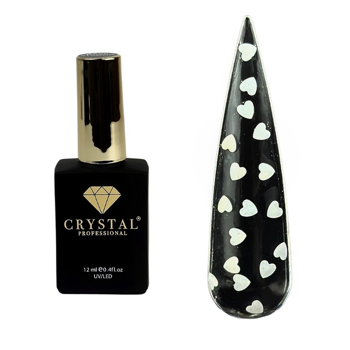 Crystal Professional fedőlakk, Top Love, többszínű, 15ml