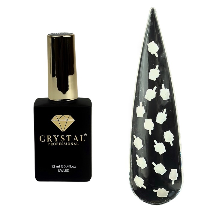 Top Joker Crystal Professional, 12 ml, cu efect de stralucire, rezistent, fara strat de dispersie