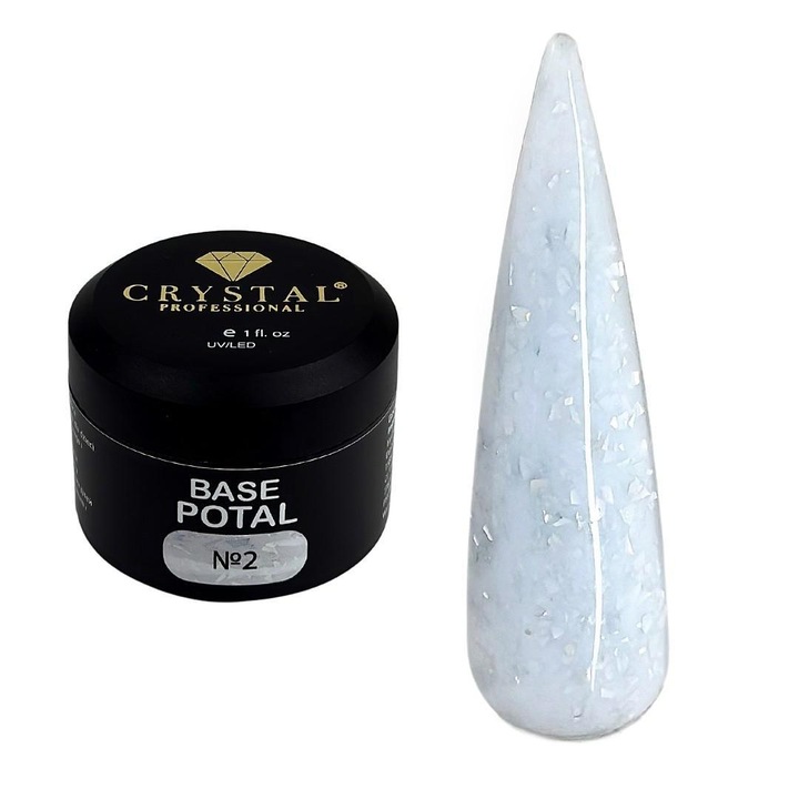 Baza hibrida Crystal Professional, No. 2, alb, 30ml
