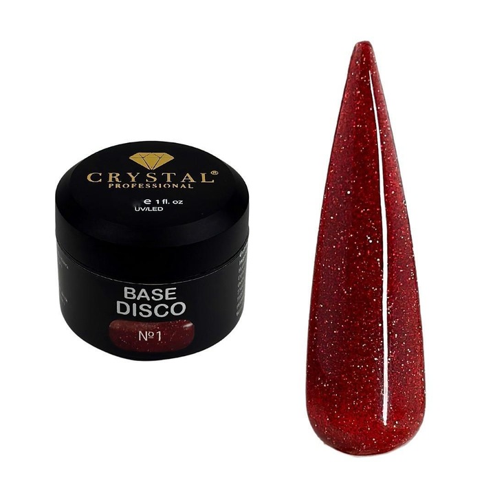 Baza hibrida Crystal Professional, No. 1, rosu, 15ml
