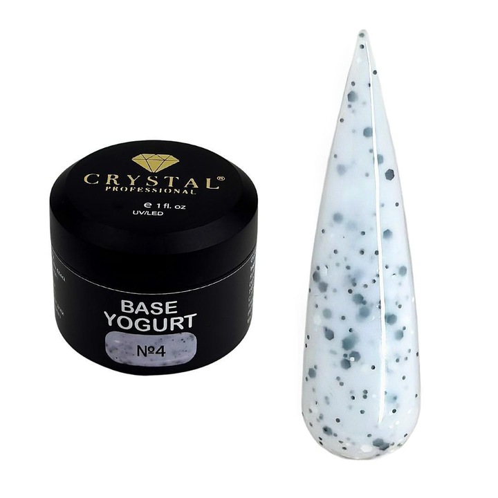 Baza hibrida Crystal Professional, No. 4, alb/gri, 15ml