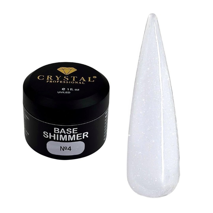 Baza hibrida Crystal Professional, No. 4, alb, 50ml