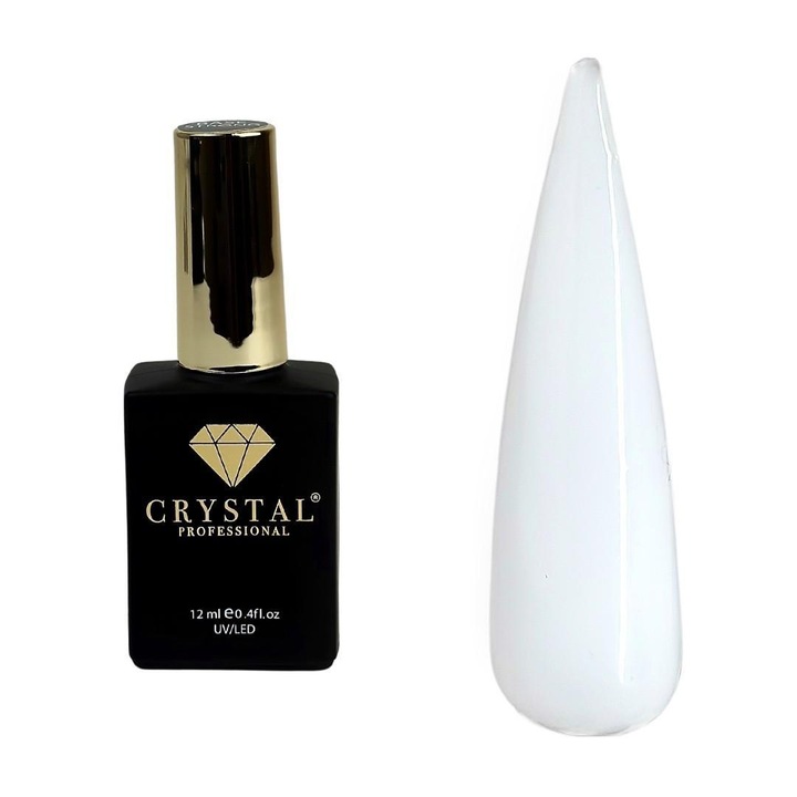 Baza hibrida Crystal Professional, alb laptos, 12ml