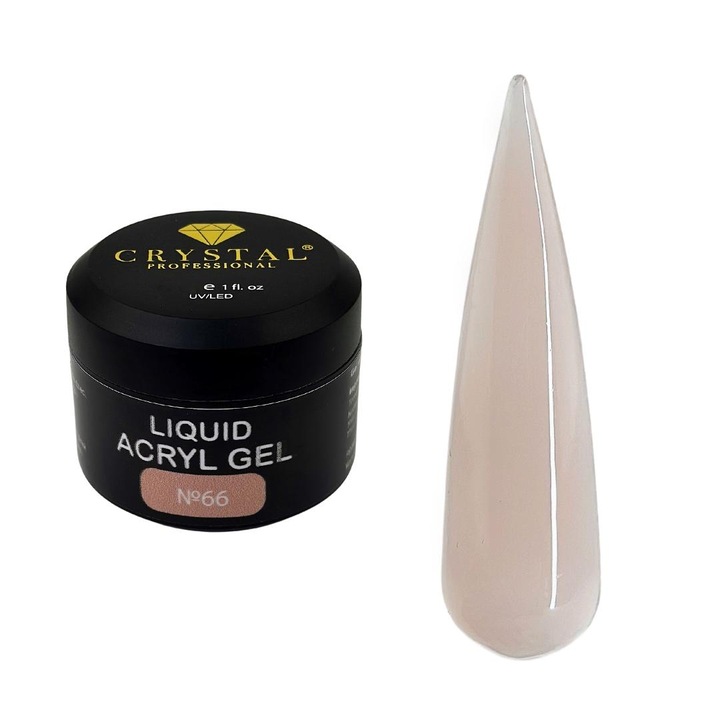 Gel acrilic lichid pentru intarirea unghiilor, Crystal Professional, 15ml, transparent
