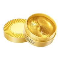 Masca pentru ochi hidratanta cu colagen, auriu, cu Crystal Gold 60 buc, Sela