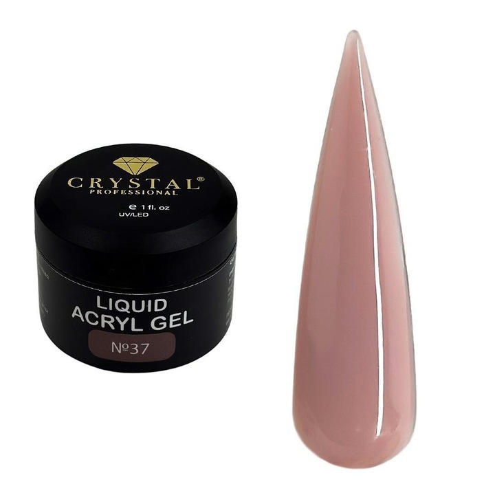 Akril körömzselé, Crystal Professional, No. 37, nude, 15ml