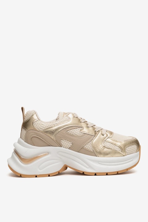 Pantofi dama Deezee, 5903698764092, Sintetic, Auriu, Auriu