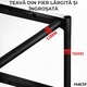 Raft modular Macvi® cu 3 polite pentru deasupra masinii de spalat, 72x25x155 cm, suport depozitare spatiu redus