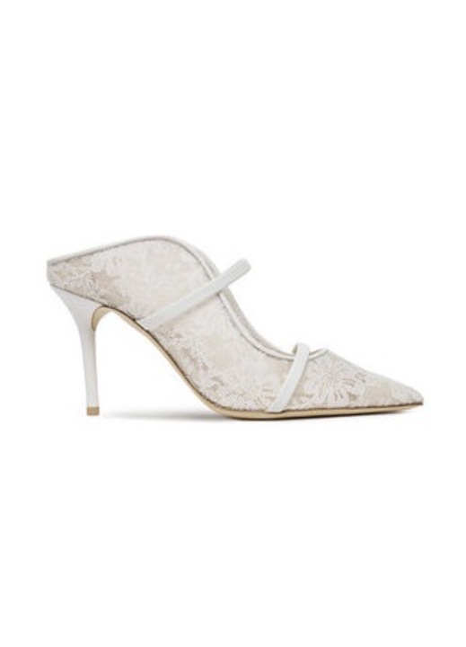 Papuci dama Malone Souliers, 305170231, Textil, Alb, Alb, 39