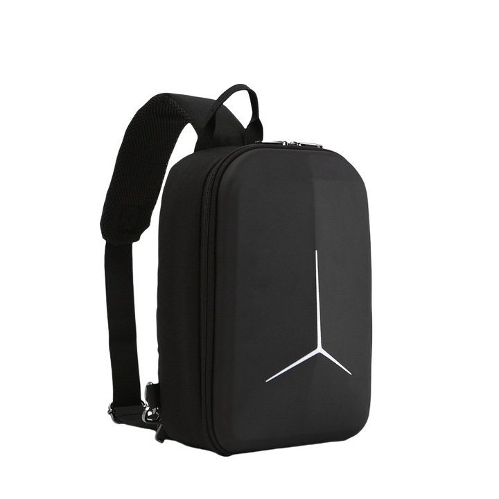 Geanta crossbody pentru drone, capacitate mare, pentru DJI MINI 3/3PRO, EVA+Nylon, impermeabila si rezistenta la uzura, curea de umar reglabila, calatorie portabila, negru