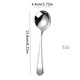 Lingurita din inox, 15.8 cm, cu maner portabil, argintiu