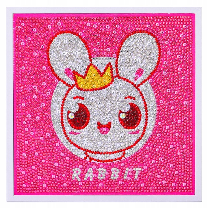 Set Diamond Painting Copii – Arta Creativa cu Diamante Colorate in Rama – Activitate Antistres pentru Micii Artisti