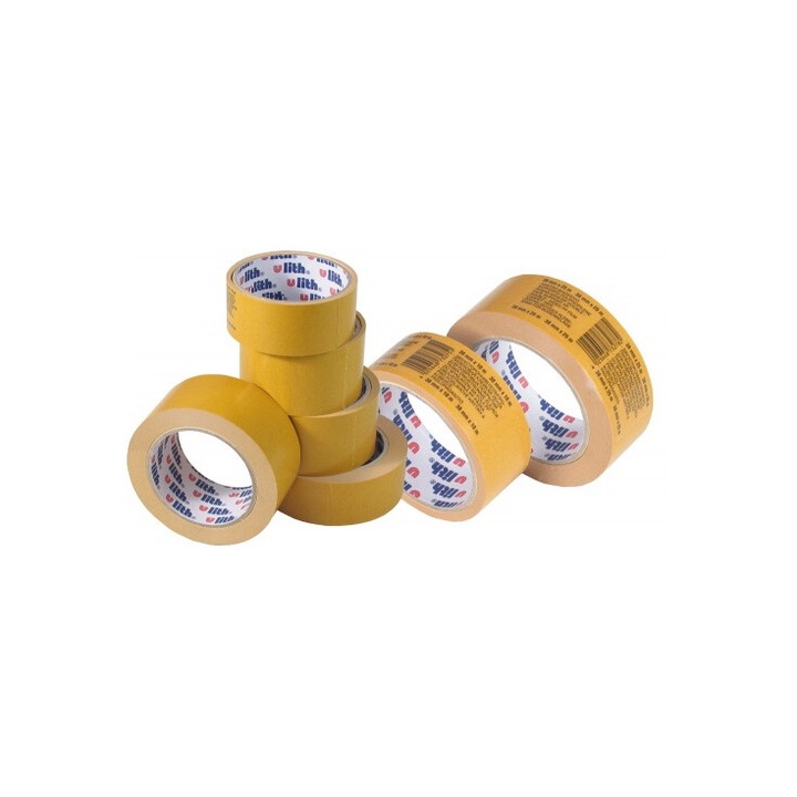 Banda adeziva Starpak 2-strat 38mmx25m, culoare pudra