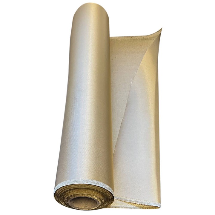 Tesatura din fibra de silice acoperita cu vermiculit, 0.7mm x 910mm, rezistenta la temperaturi ridicate, set