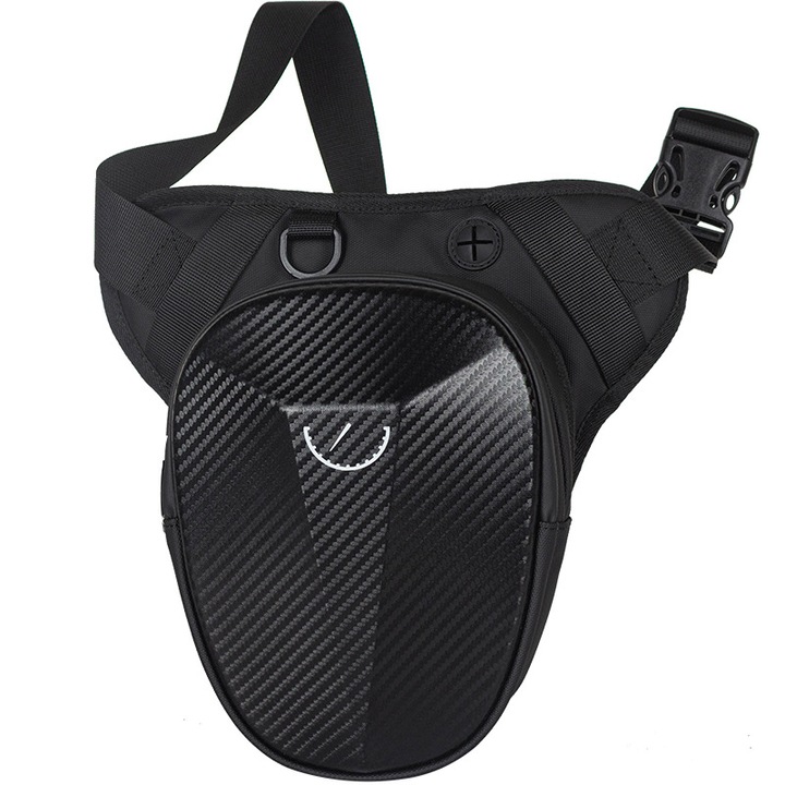 Geanta de picior hardshell moto corner, Rqiurpn, rezistent la uzura si extensibil, panza oxford, impermeabila, multifunctionala in aer liber, potrivit pentru ciclism, camping si drumetii, unisex, curea ajustabila, Negru