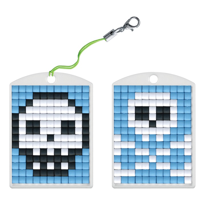 Set PixelHobby Start – Craniu, 11 x 14 pixeli, Multicolor | Mozaic creativ pentru copii 6+