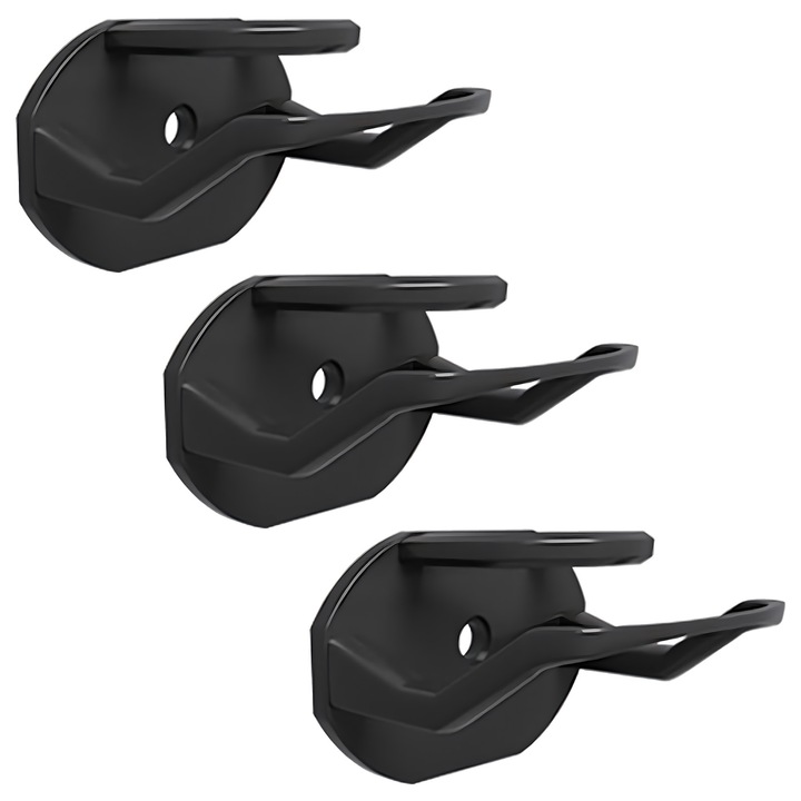 Set de 36 carlige adezive pentru palarii, Enforose, design modern, instalare usoara, alb