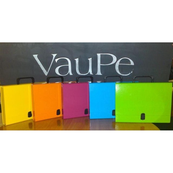 Teczka A4 Classic cu maner, 40mm, multicolor