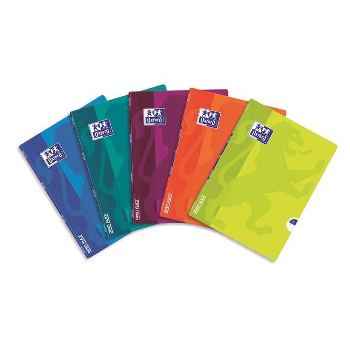 A5-ös füzet, Oxford, 60 lap, polipropilén, fehér, 90g/m2