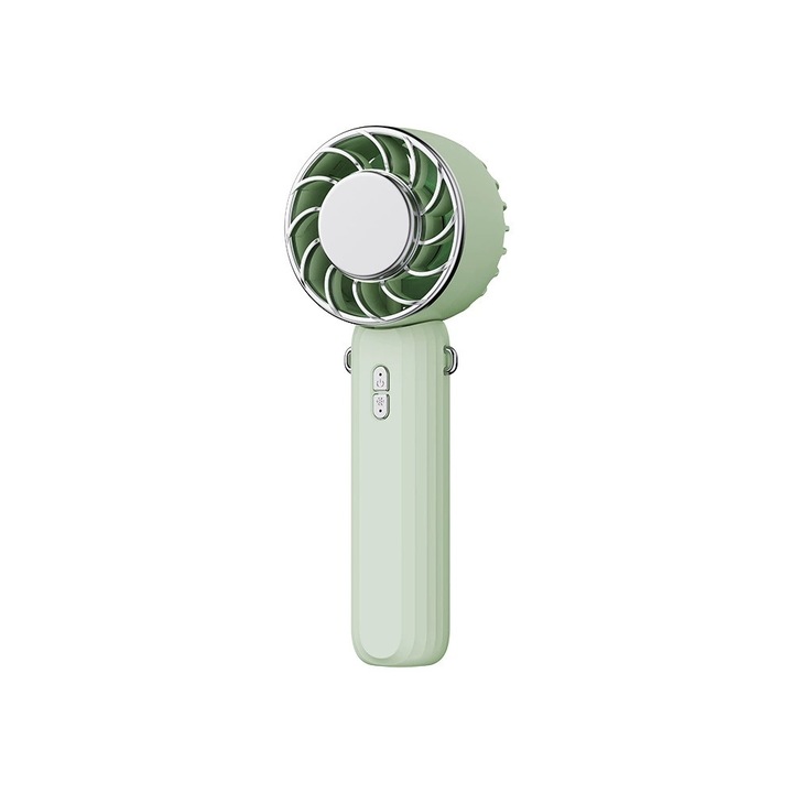 Ventilator portabil, USB Mini portabil pliabil Hanging gat mic ventilator, verde